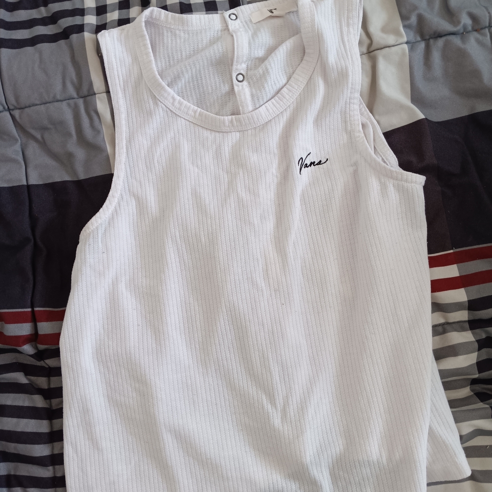 Vans White Sleeveless Top